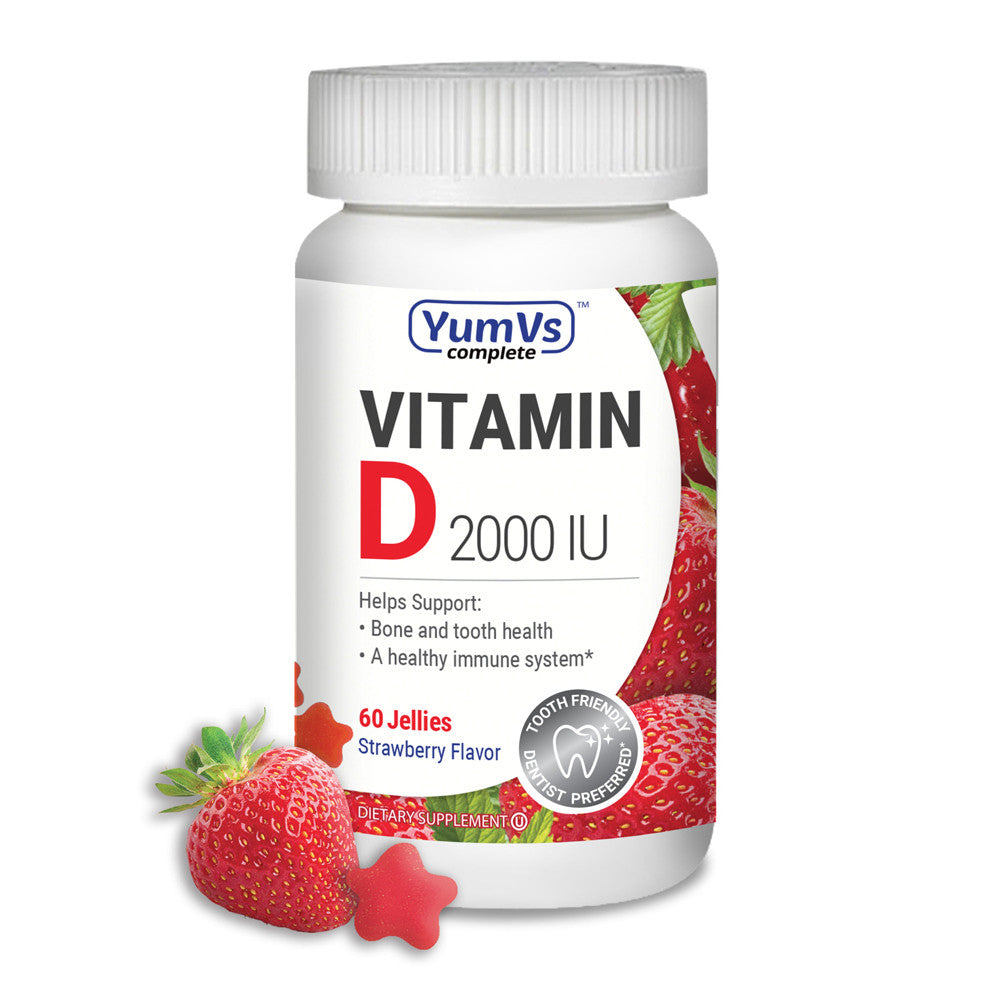 Yum-Vs Vitamin D 2000 Iu Gummies, Strawberry, 60 Ea